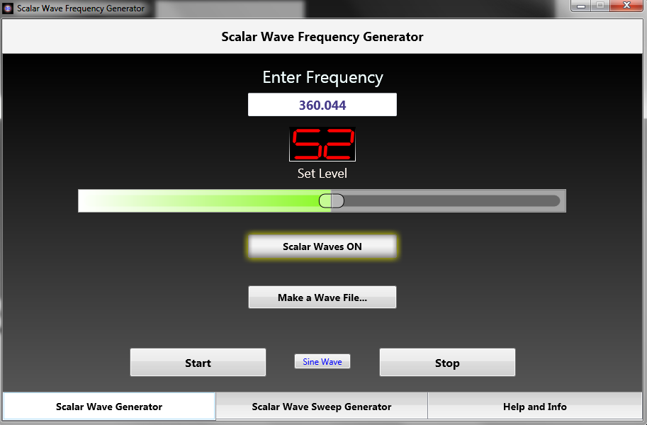 Scalar Wave Generator